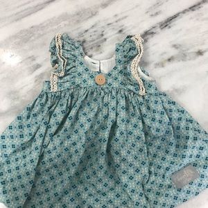 Eleanor Rose blue dress 12m